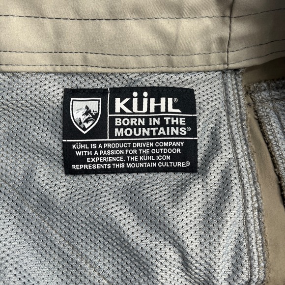 KUHL Renegade Shorts Mens Size 30 Khaki Tan Style 5121 Hiking 9.5 inseam Camping - Picture 7 of 15